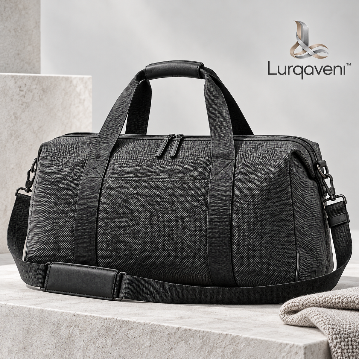 Lurqaveni™ Charcoal Weekend Duffel — view 1