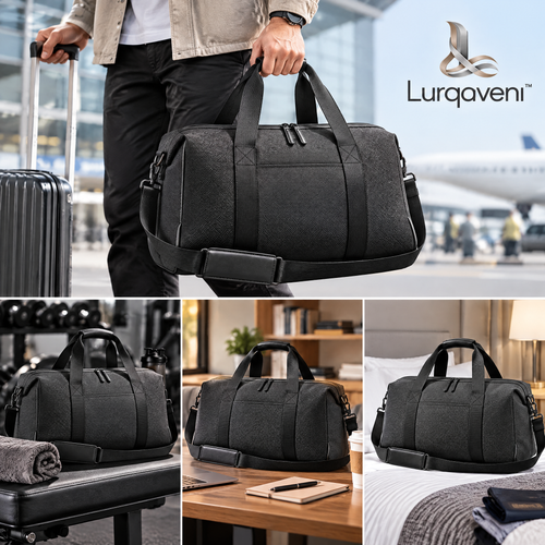 Lurqaveni™ Charcoal Weekend Duffel — view 2