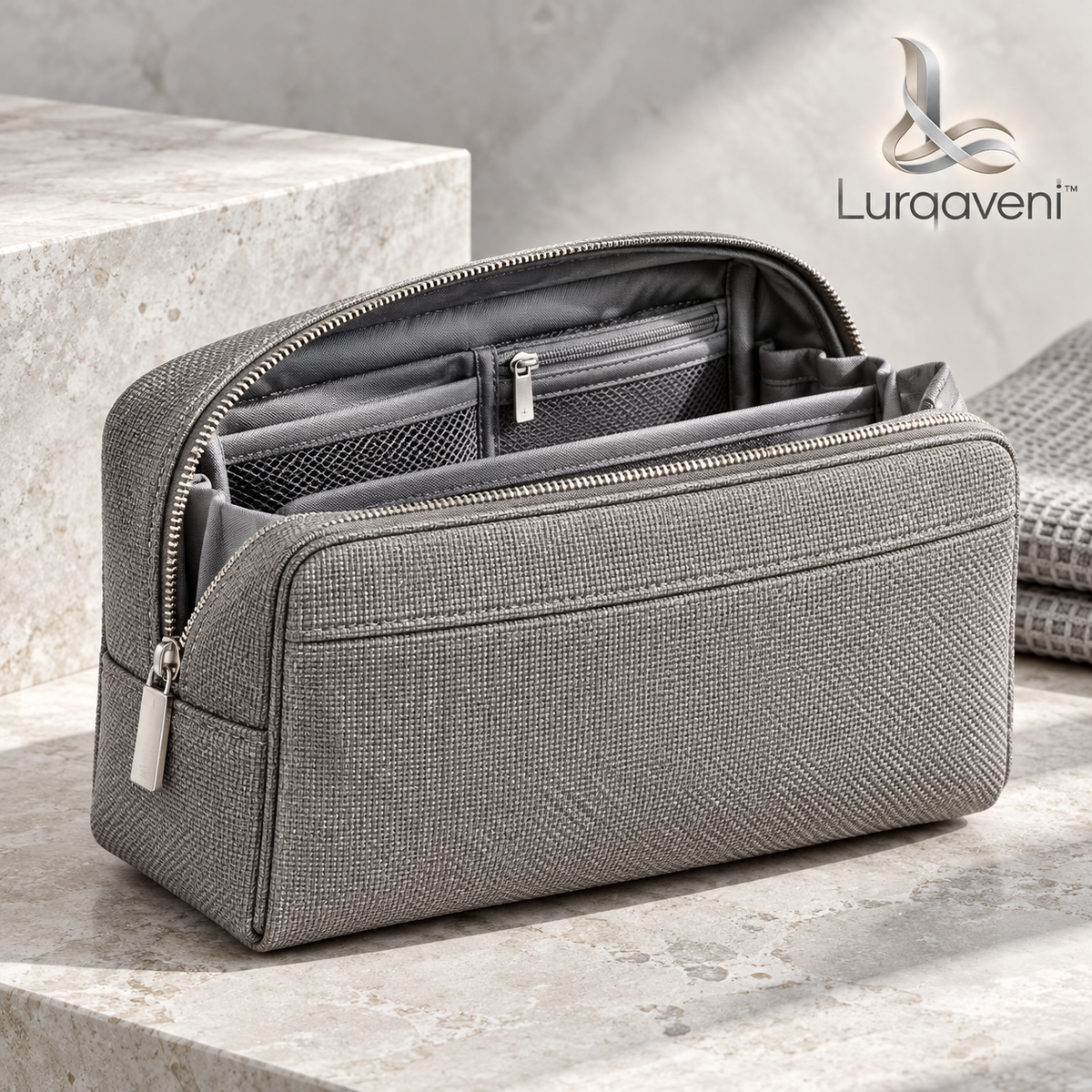 Lurqaveni™ Stone Travel Toiletry Bag — view 1