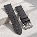 Lurqaveni™ Graphite Woven Watch Strap — view 1