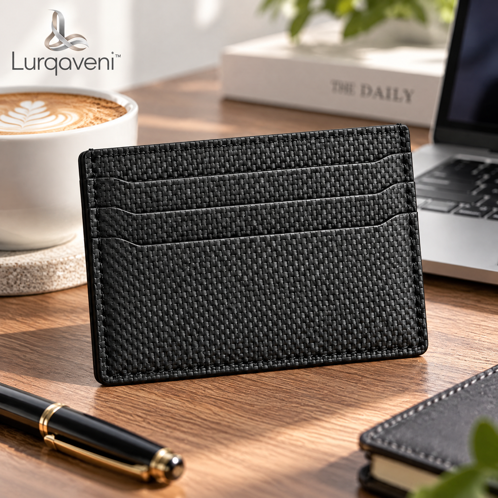 Lurqaveni™ Charcoal Slim Card Holder — view 2