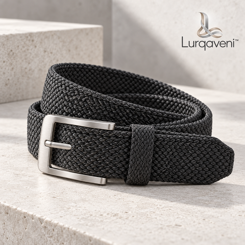 Lurqaveni™ Charcoal Woven Belt — view 1
