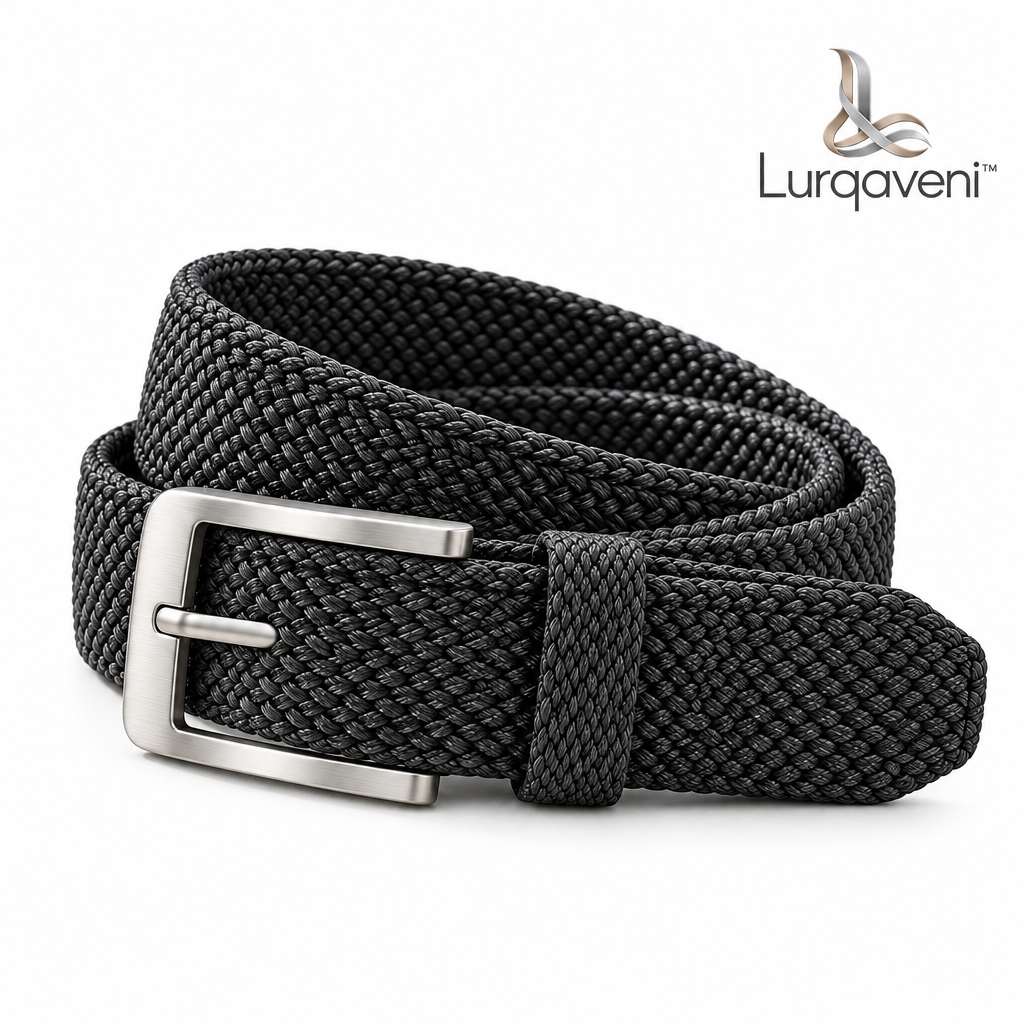 Lurqaveni™ Charcoal Woven Belt — view 4