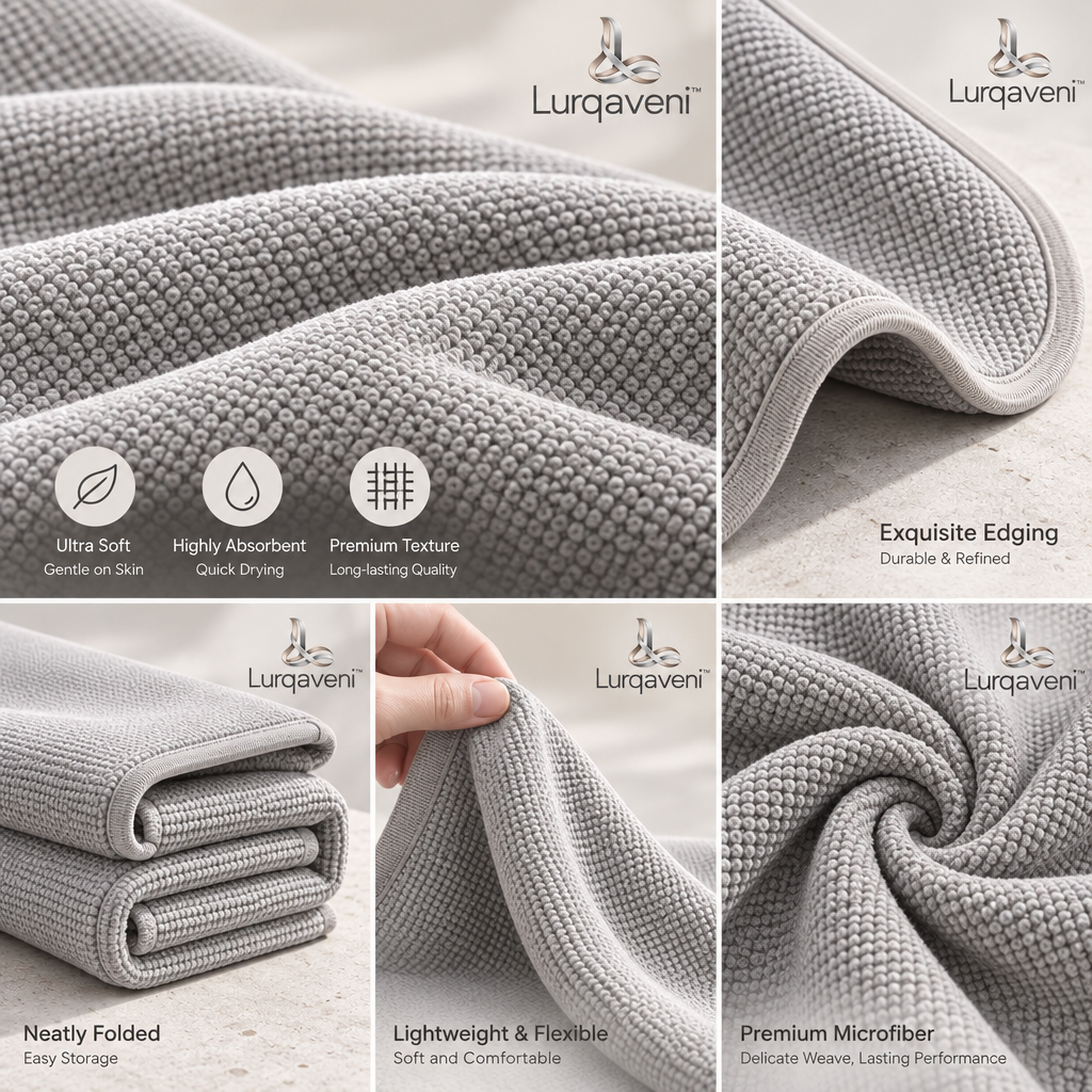 Lurqaveni™ Stone-Gray Travel Blanket — view 3