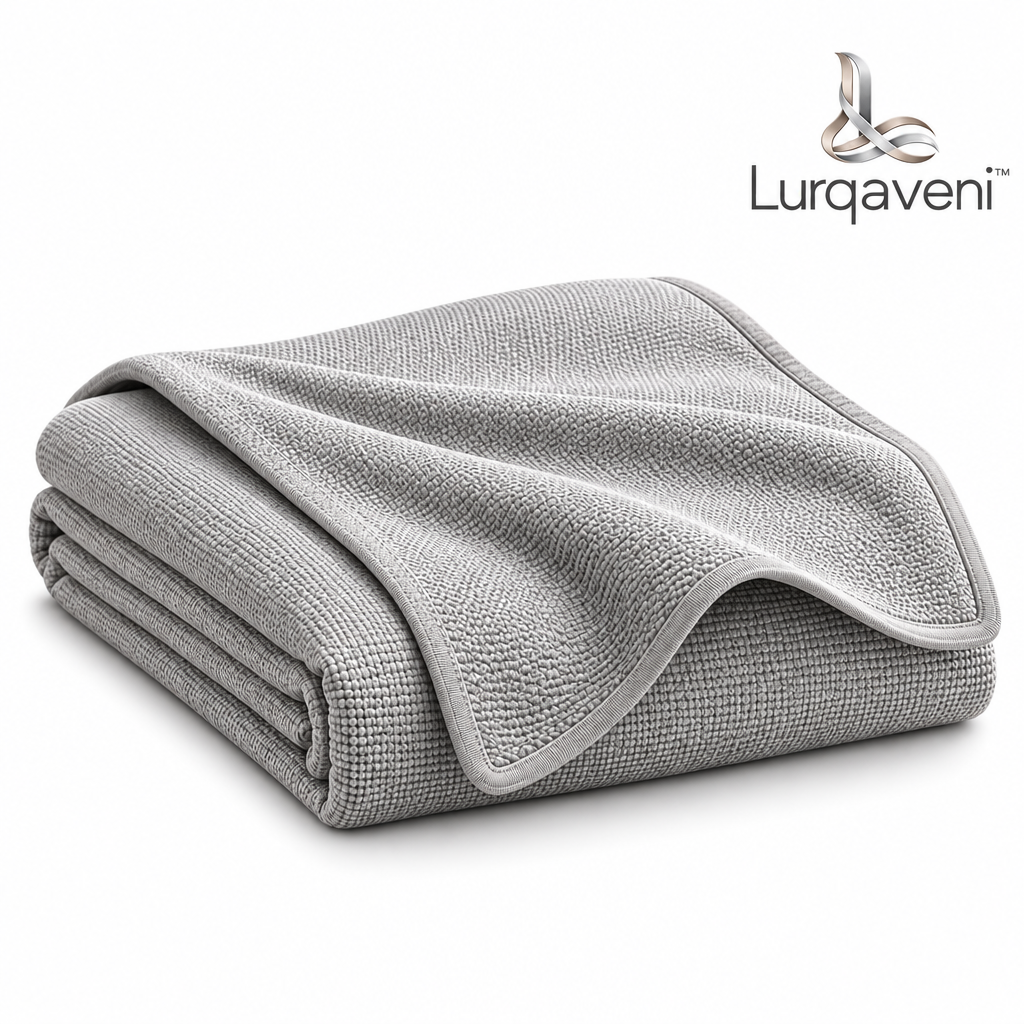 Lurqaveni™ Stone-Gray Travel Blanket — view 4