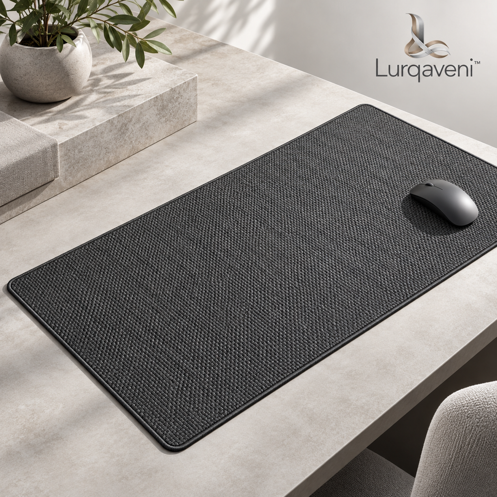 Lurqaveni™ Graphite Woven Desk Mat — view 1